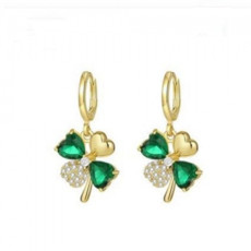 Four-leaf clover earrings