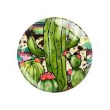 Painted metal 20mm snap buttons cactus Pig lamb tiger Print  charms