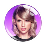 Painted metal 20mm snap buttons Taylor Swift Print  charms