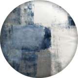 Painted metal 20mm snap buttons Blue pattern  Print