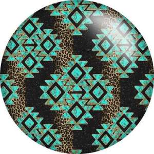 Painted metal 20mm snap buttons Leopard print pattern Print