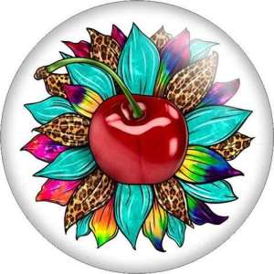 Painted metal 20mm snap buttons Pretty sunflower Colorful Flower Apple Rabbit Print  charms
