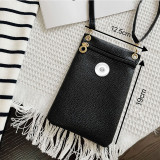 Wrinkle mobile phone bag, sweet shoulder bag, crossbody bag fit 20MM Snaps button jewelry wholesale