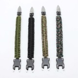 Stainless steel knife buckle bracelet Transformers umbrella rope bracelet seven core umbrella rope woven bracelet outdoor emergency hand rope