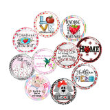 20MM  Holiday glass snap button charms