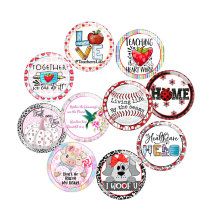 20MM  Holiday glass snap button charms