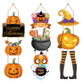 Halloween Party Decoration Pumpkin Magic Hat Door Hanging Ghost Festival Scene Decoration Hanging pendant series