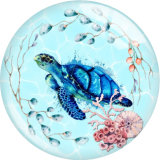 20MM  Beach Seahorse Mermaid glass snap button charms
