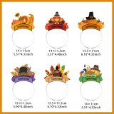 6pcs/lot Thanksgiving party decoration headband Children's holiday hair accessories Photo props Party decoration headband
