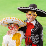12pcs/lot Mexico Paper Glasses Mexico Party Decoration Birthday Photography Funny Props Glasses Set