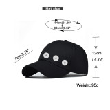 5 button cotton baseball cap horsetail cap fit 20MM Snaps button jewelry wholesale