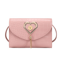 One shoulder crossbody bag, love small square bag fit 20MM Snaps button jewelry wholesale