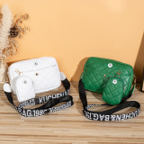Embroidered shoulder bag, two piece crossbody bag, large capacity bag fit 20MM Snaps button jewelry wholesale