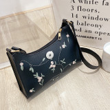Embroidered Underarm Bag Single Shoulder Bag Fashionable and Simple Hobo Underarm Bag fit 20MM Snaps button jewelry wholesale