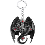 Dragon Halloween cross Double sided Printed  Acrylic keychain