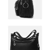 Soft leather shoulder bag casual crossbody bag fit 20MM Snaps button jewelry wholesale