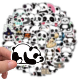 50 Cartoon Panda Graffiti Stickers Personalized Decoration Motorcycle Luggage Waterproof Stickers