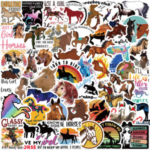 50 Cartoon Riding Stickers Personalized Decoration Luggage, Notebook, Guitar Waterproof Stickers