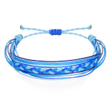 Braided Bracelet Colorful Wax Line Fried Dough Twists Braid Combination Beach Hand Rope