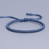 Hand woven diamond knot bracelet