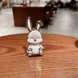 Rabbit Lazy person mobile phone holder back stick mobile phone holder foldable holder rotatable portable makeup mirror mobile phone holder