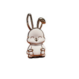 Rabbit Lazy person mobile phone holder back stick mobile phone holder foldable holder rotatable portable makeup mirror mobile phone holder