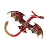 Vintage Dripping Oil Cartoon Flying Dragon Styled brooch