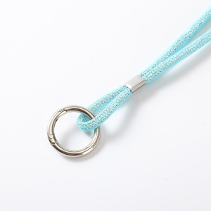 Diamond Set Long Ring Hook Necklace