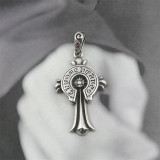 Stainless steel cross pendant necklace