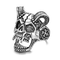 Halloween Retro Gothic Punk Style Ring Skull Animal Opening Adjustable Ring