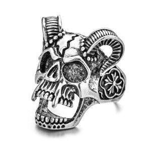 Halloween Retro Gothic Punk Style Ring Skull Animal Opening Adjustable Ring