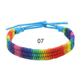 Seven Colored Red Rope Bracelet Handwoven Rainbow Friendship Bracelet