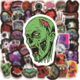 50 horror Halloween horror horror graffiti stickers wall stickers computer laptop water cup trolley case waterproof stickers