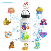 50 cartoon snake graffiti stickers helmet DIY sticker water cup waterproof sticker