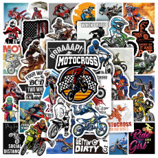 50 pieces Dirt bike extreme motorcycle graffiti stickers Water cup suitcase notebook Kick scooter motorcycle waterproof stickers