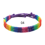 Seven Colored Red Rope Bracelet Handwoven Rainbow Friendship Bracelet