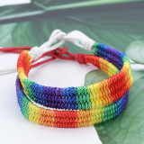 Seven Colored Red Rope Bracelet Handwoven Rainbow Friendship Bracelet