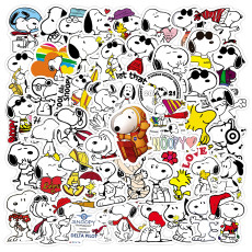 50 Dog Stickers Snoopy Graffiti Stickers Water Cup Luggage Case Laptop Hand Waterproof Stickers