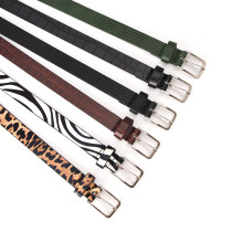 Leopard belt with zebra pattern clothing decoration belt