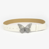 Butterfly Water Diamond Buckle Belt Decoration Dress Jeans Belt