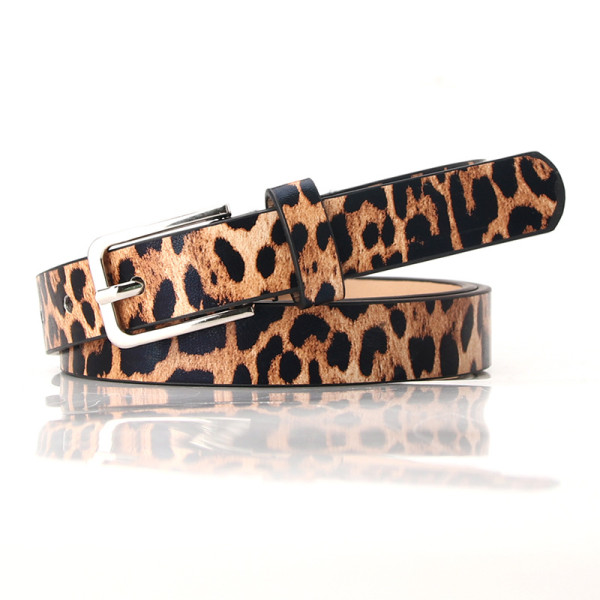 Leopard belt with zebra pattern clothing decoration belt