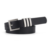 Simple alloy buckle, high-end fashion jeans, dress belt