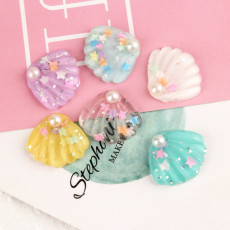 20MM Pearl Shell Resin snap button charms