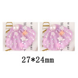 20MM Pearl Shell Resin snap button charms