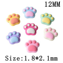 12MM Cute Cat Claw Resin snap button charms