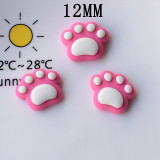 12MM Cute Cat Claw Resin snap button charms