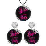 Barbie Stainless steel wood earrings necklace set