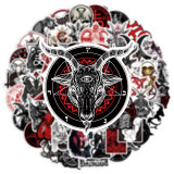 50 Devil Satan Graffiti Stickers Phone Case Flat Skateboard Motorcycle Helmet Terror Waterproof Stickers