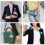 3.2CM Colored ABS belt clip with high elasticity and easy to pull buckle, certificate buckle