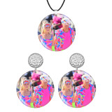 Barbie Stainless steel wood earrings necklace set